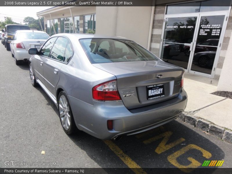 Quartz Silver Metallic / Off Black 2008 Subaru Legacy 2.5 GT spec.B Sedan