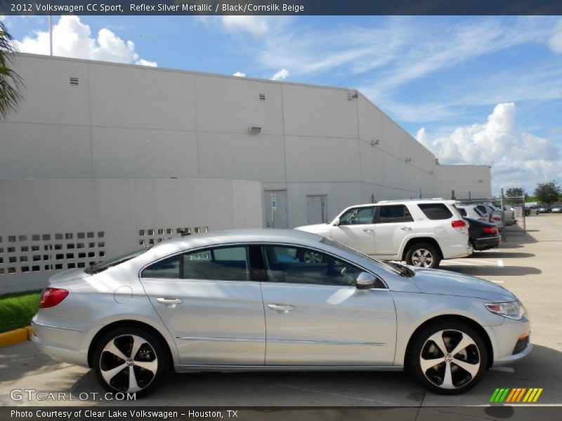 Reflex Silver Metallic / Black/Cornsilk Beige 2012 Volkswagen CC Sport