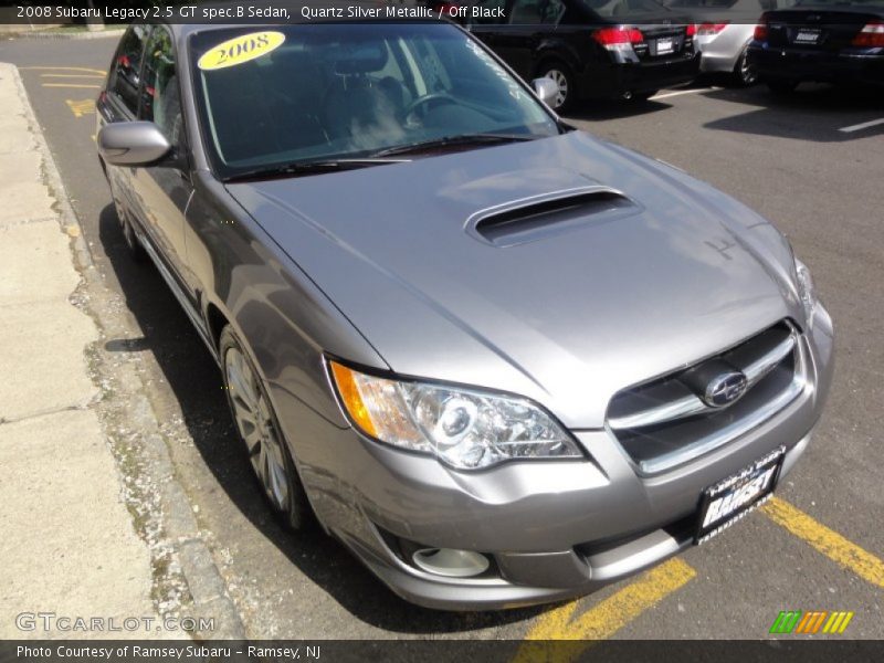 Quartz Silver Metallic / Off Black 2008 Subaru Legacy 2.5 GT spec.B Sedan