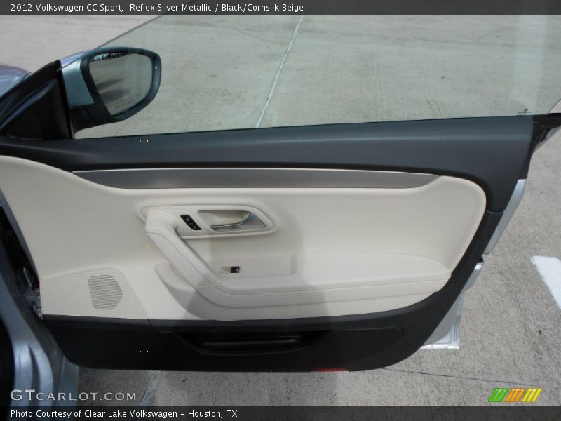 Reflex Silver Metallic / Black/Cornsilk Beige 2012 Volkswagen CC Sport