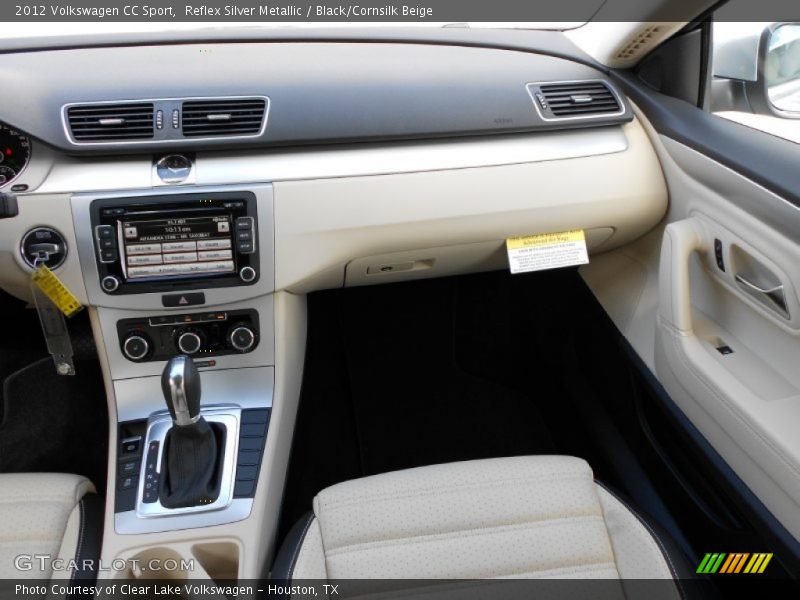 Reflex Silver Metallic / Black/Cornsilk Beige 2012 Volkswagen CC Sport