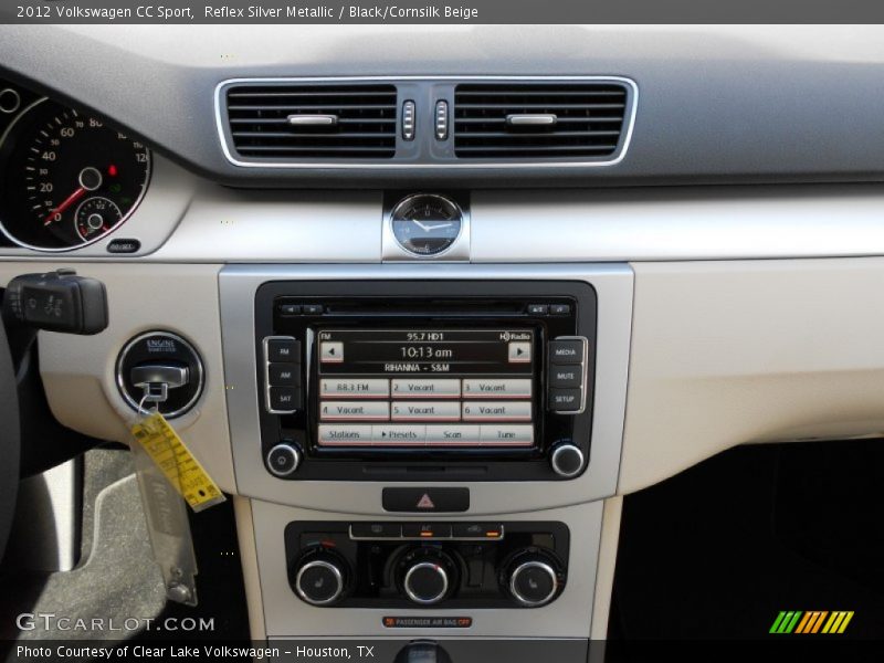 Reflex Silver Metallic / Black/Cornsilk Beige 2012 Volkswagen CC Sport