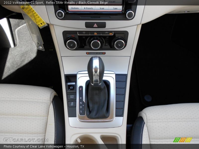 Reflex Silver Metallic / Black/Cornsilk Beige 2012 Volkswagen CC Sport