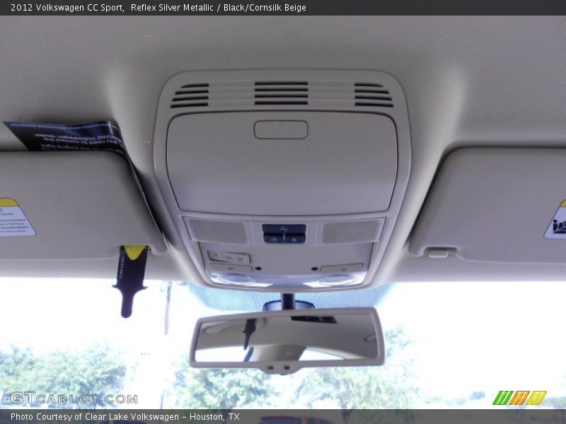 Reflex Silver Metallic / Black/Cornsilk Beige 2012 Volkswagen CC Sport
