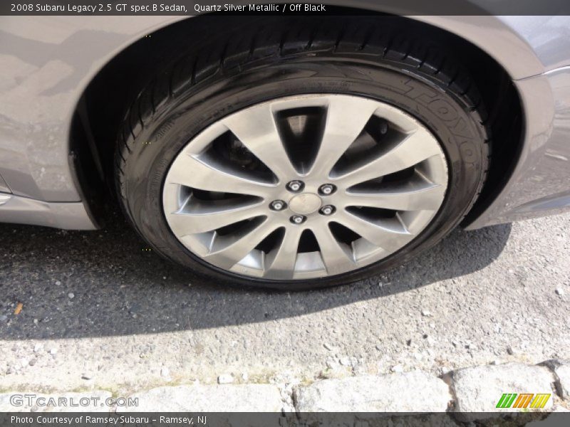 Quartz Silver Metallic / Off Black 2008 Subaru Legacy 2.5 GT spec.B Sedan
