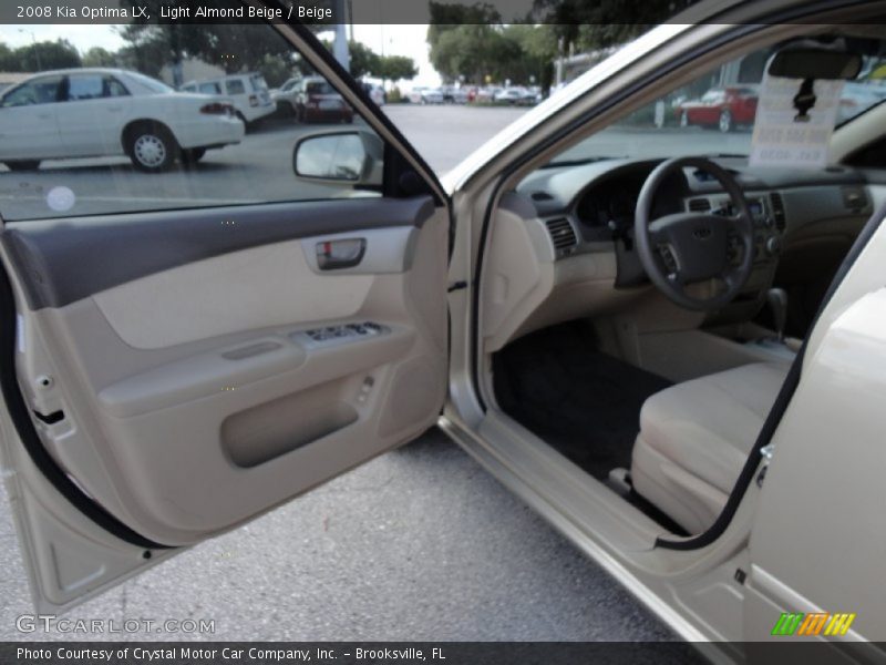 Light Almond Beige / Beige 2008 Kia Optima LX