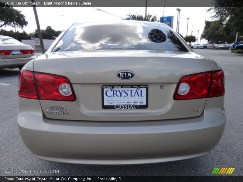 Light Almond Beige / Beige 2008 Kia Optima LX