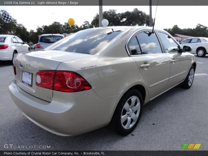 Light Almond Beige / Beige 2008 Kia Optima LX