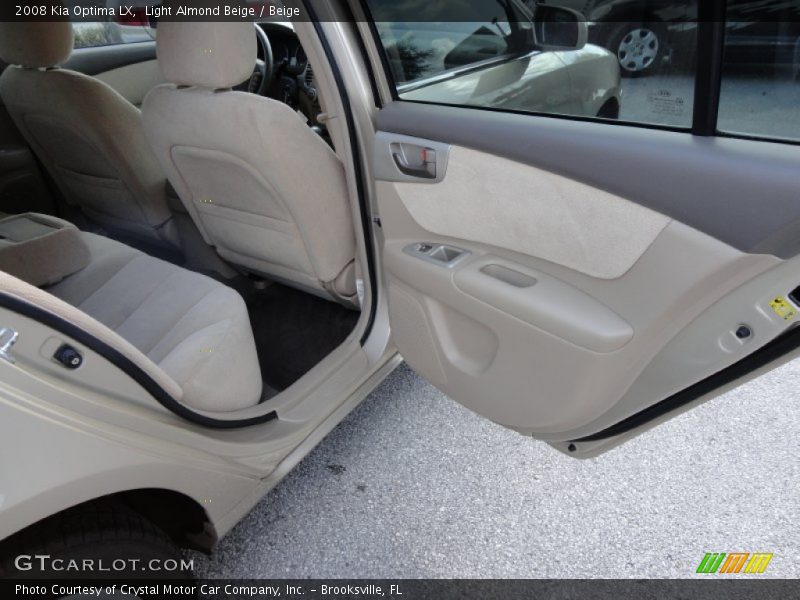 Light Almond Beige / Beige 2008 Kia Optima LX