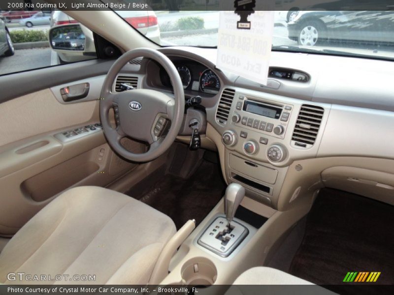 Light Almond Beige / Beige 2008 Kia Optima LX
