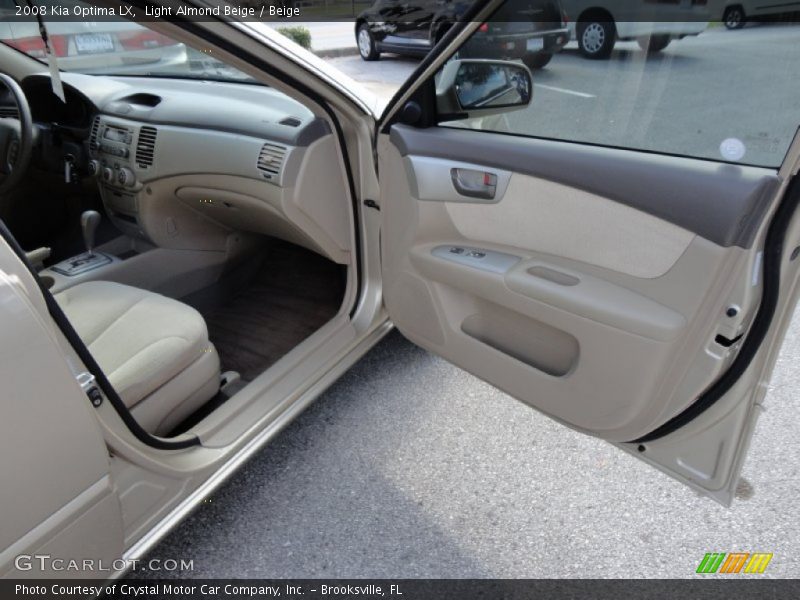 Light Almond Beige / Beige 2008 Kia Optima LX