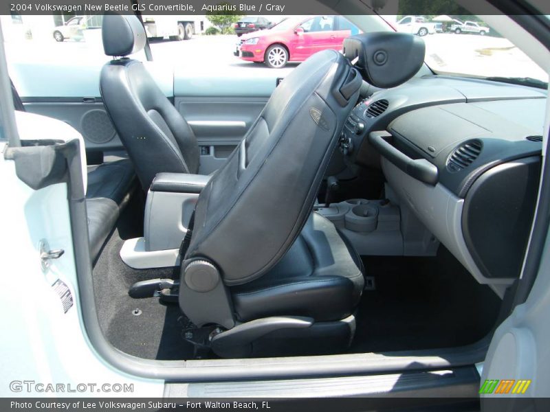 Aquarius Blue / Gray 2004 Volkswagen New Beetle GLS Convertible