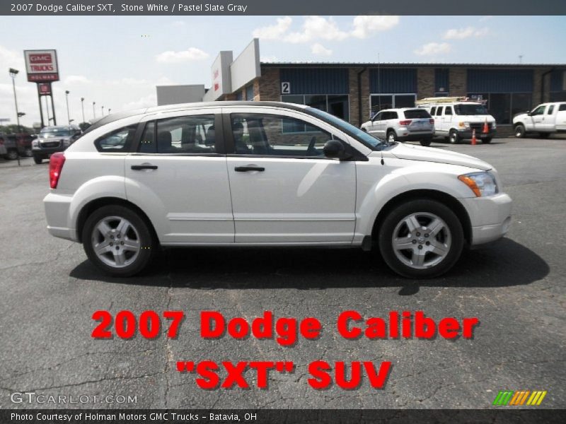 Stone White / Pastel Slate Gray 2007 Dodge Caliber SXT