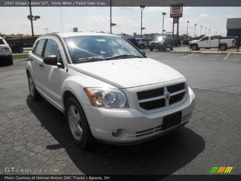 Stone White / Pastel Slate Gray 2007 Dodge Caliber SXT