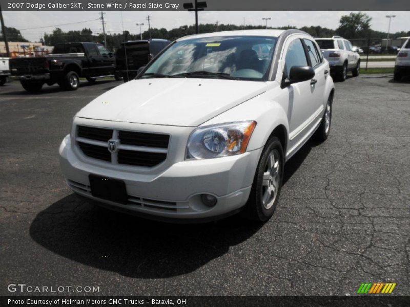 Stone White / Pastel Slate Gray 2007 Dodge Caliber SXT