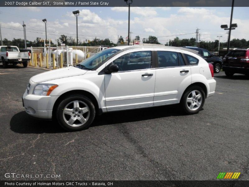 Stone White / Pastel Slate Gray 2007 Dodge Caliber SXT