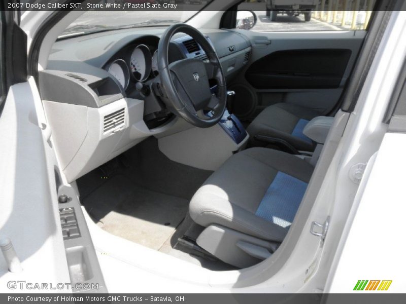 Stone White / Pastel Slate Gray 2007 Dodge Caliber SXT