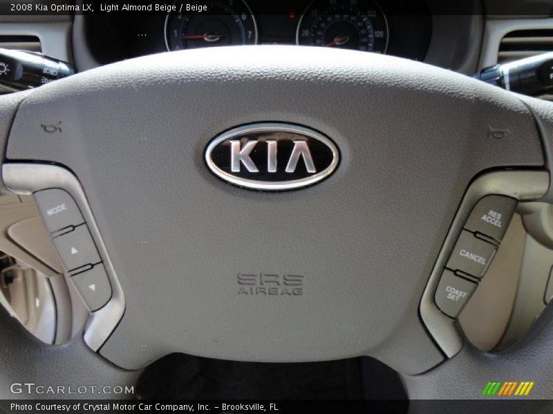 Light Almond Beige / Beige 2008 Kia Optima LX