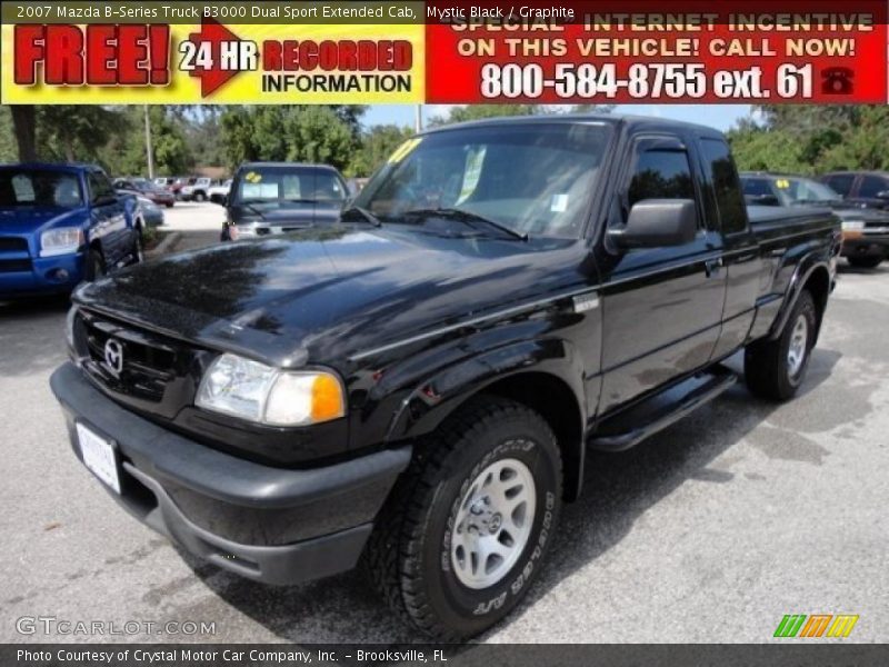 Mystic Black / Graphite 2007 Mazda B-Series Truck B3000 Dual Sport Extended Cab