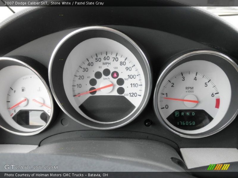 Stone White / Pastel Slate Gray 2007 Dodge Caliber SXT