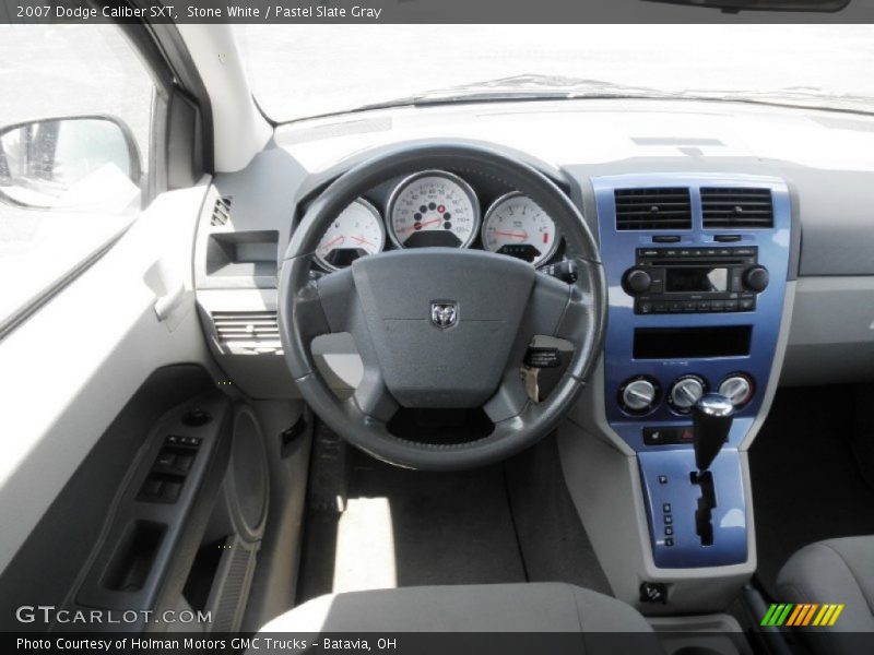 Stone White / Pastel Slate Gray 2007 Dodge Caliber SXT