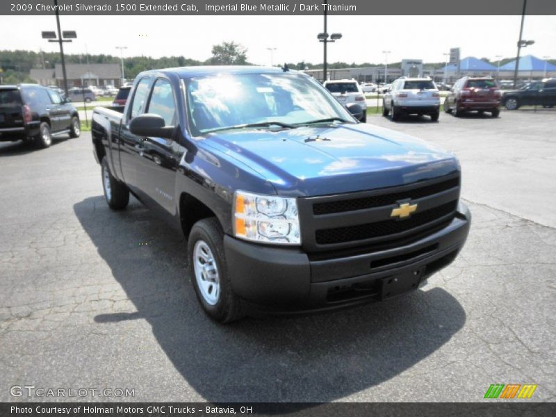Imperial Blue Metallic / Dark Titanium 2009 Chevrolet Silverado 1500 Extended Cab