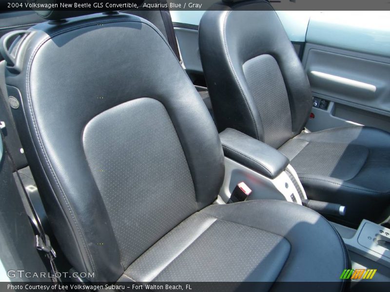 Aquarius Blue / Gray 2004 Volkswagen New Beetle GLS Convertible