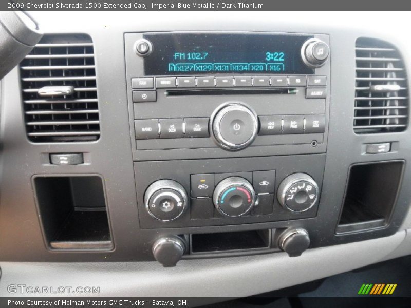Imperial Blue Metallic / Dark Titanium 2009 Chevrolet Silverado 1500 Extended Cab