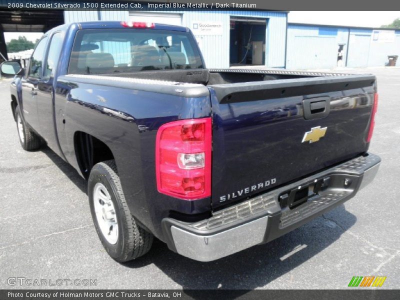 Imperial Blue Metallic / Dark Titanium 2009 Chevrolet Silverado 1500 Extended Cab
