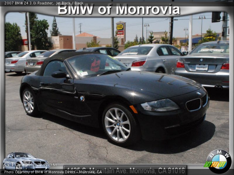 Jet Black / Black 2007 BMW Z4 3.0i Roadster