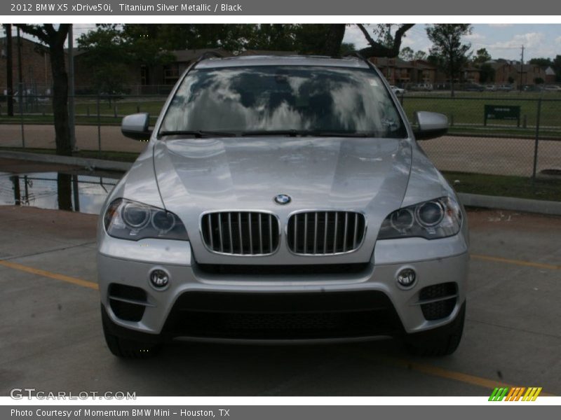 Titanium Silver Metallic / Black 2012 BMW X5 xDrive50i