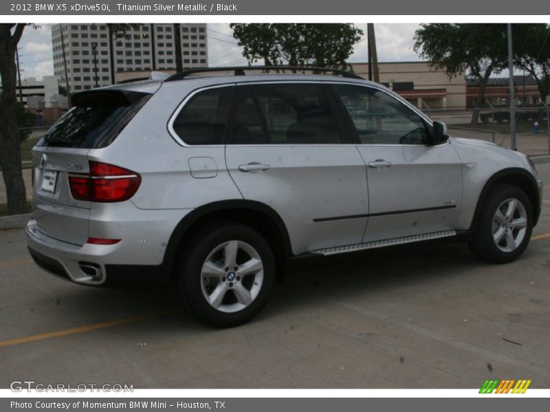 Titanium Silver Metallic / Black 2012 BMW X5 xDrive50i