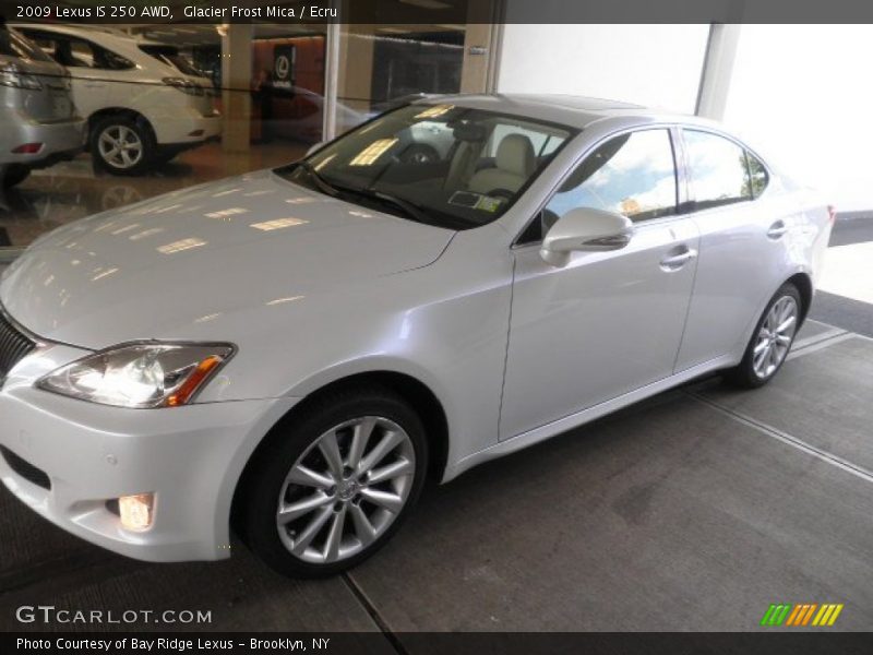 Glacier Frost Mica / Ecru 2009 Lexus IS 250 AWD