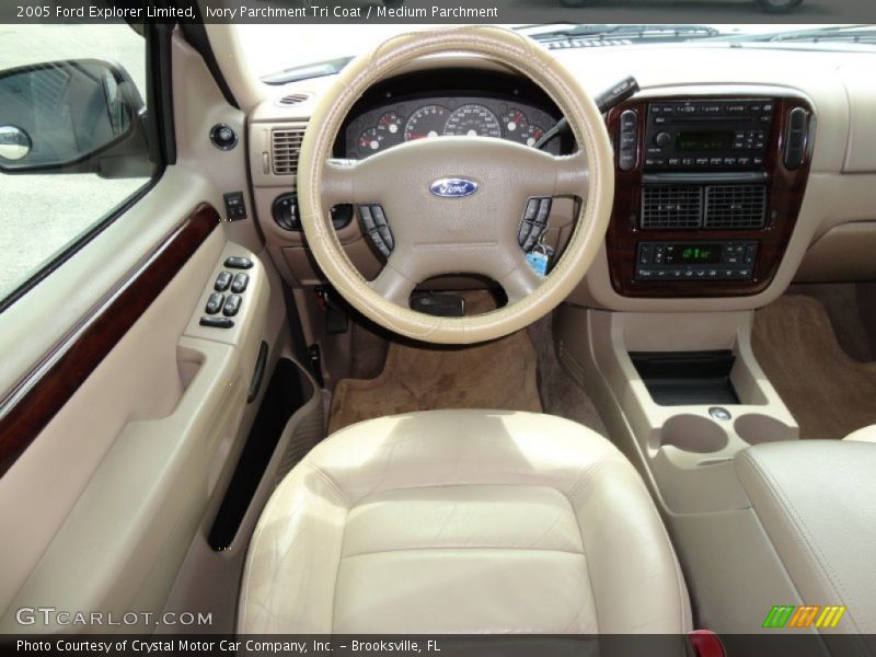 Ivory Parchment Tri Coat / Medium Parchment 2005 Ford Explorer Limited