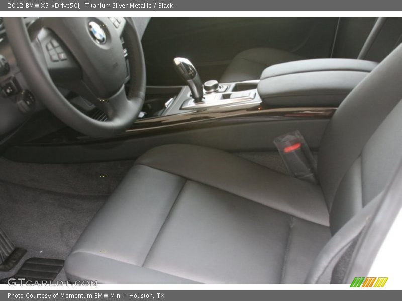 Titanium Silver Metallic / Black 2012 BMW X5 xDrive50i