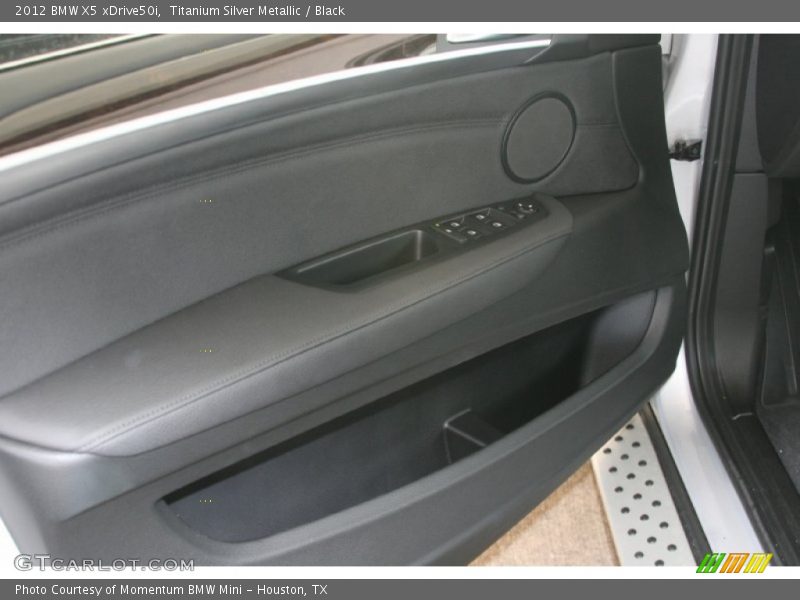 Titanium Silver Metallic / Black 2012 BMW X5 xDrive50i