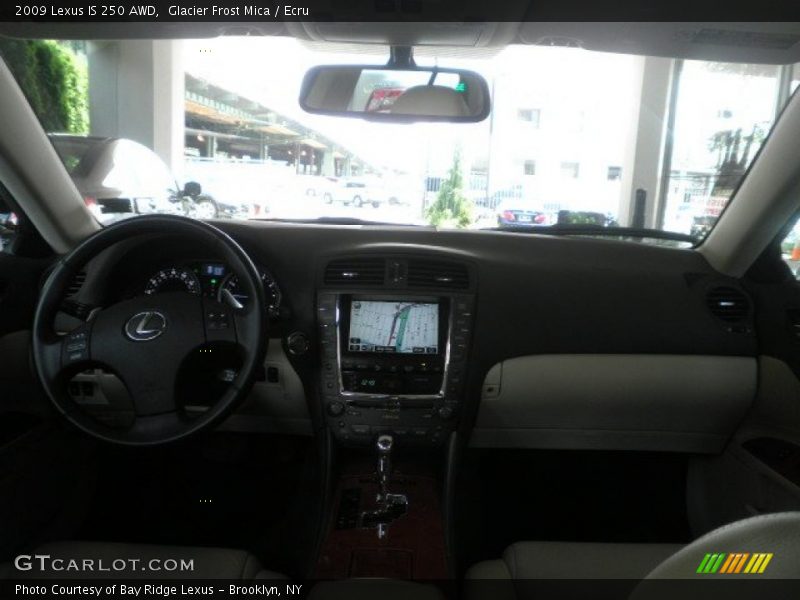 Glacier Frost Mica / Ecru 2009 Lexus IS 250 AWD