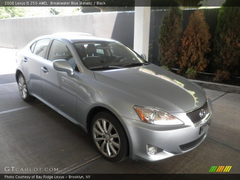 Breakwater Blue Metallic / Black 2008 Lexus IS 250 AWD