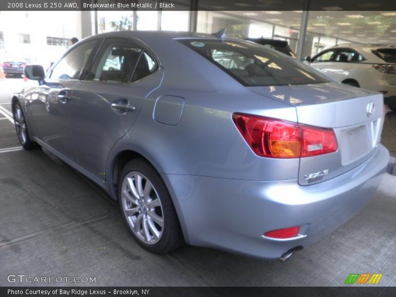 Breakwater Blue Metallic / Black 2008 Lexus IS 250 AWD
