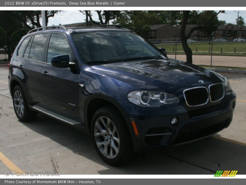 Deep Sea Blue Metallic / Oyster 2012 BMW X5 xDrive35i Premium