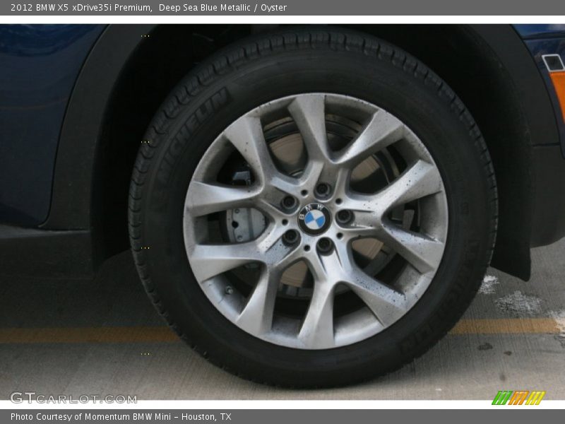 Deep Sea Blue Metallic / Oyster 2012 BMW X5 xDrive35i Premium