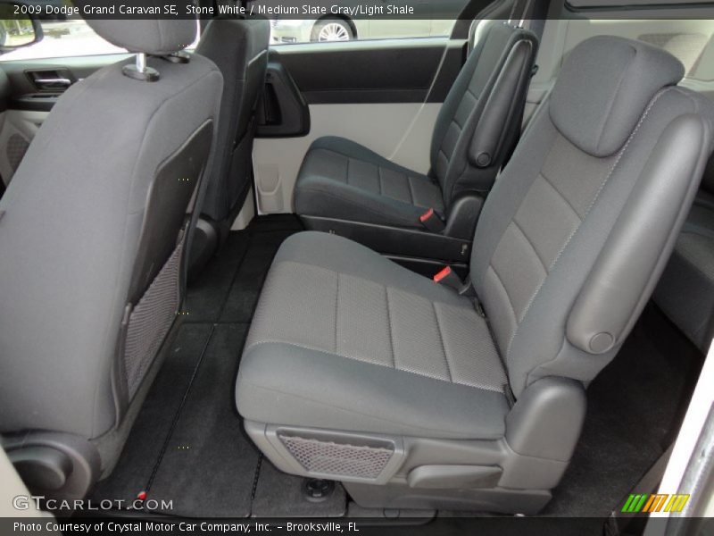 Stone White / Medium Slate Gray/Light Shale 2009 Dodge Grand Caravan SE