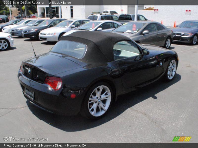 Jet Black / Beige 2008 BMW Z4 3.0i Roadster
