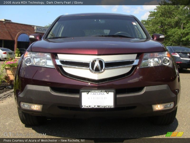 Dark Cherry Pearl / Ebony 2008 Acura MDX Technology