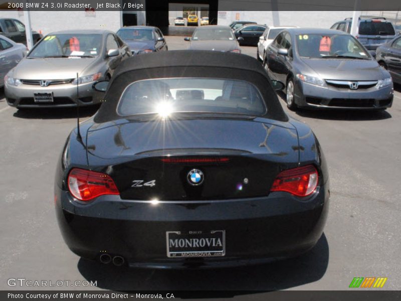 Jet Black / Beige 2008 BMW Z4 3.0i Roadster