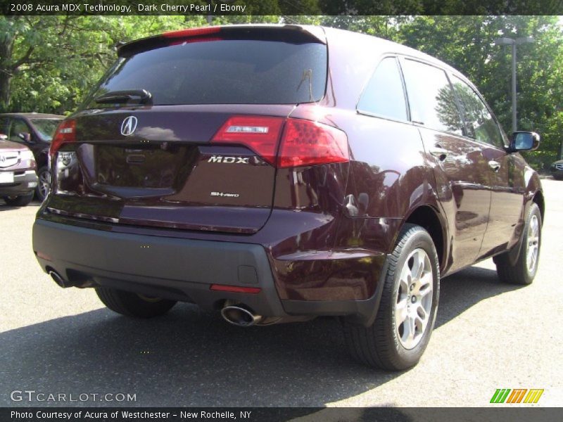 Dark Cherry Pearl / Ebony 2008 Acura MDX Technology