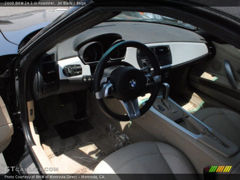 Jet Black / Beige 2008 BMW Z4 3.0i Roadster