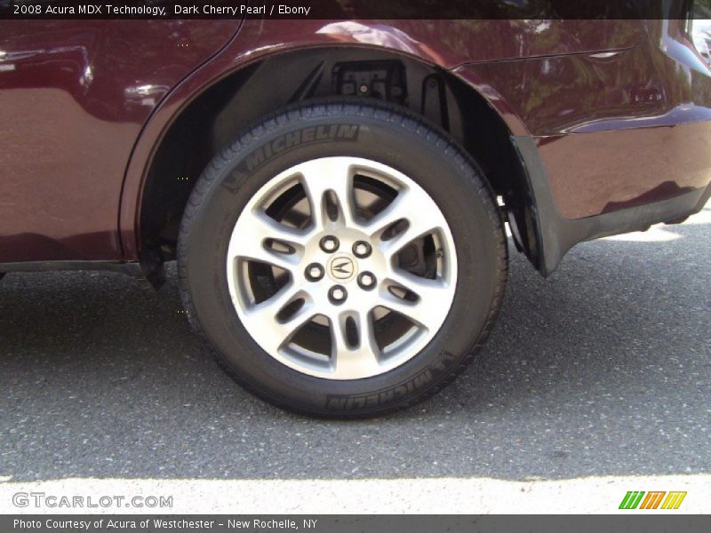 Dark Cherry Pearl / Ebony 2008 Acura MDX Technology