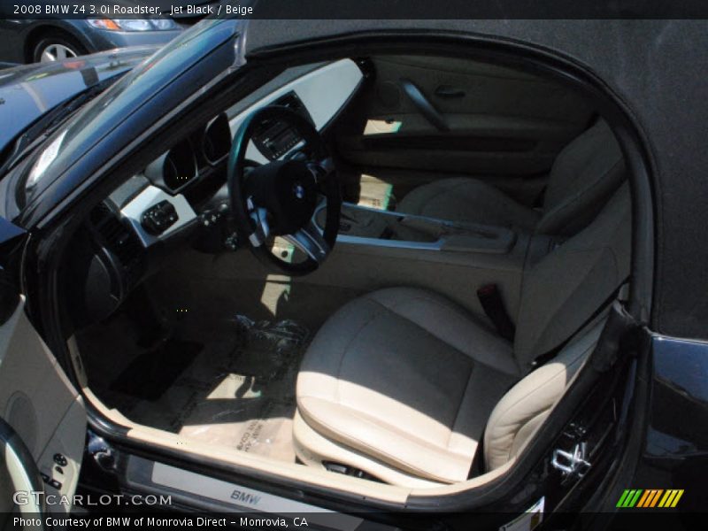 Jet Black / Beige 2008 BMW Z4 3.0i Roadster