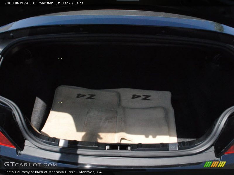 Jet Black / Beige 2008 BMW Z4 3.0i Roadster